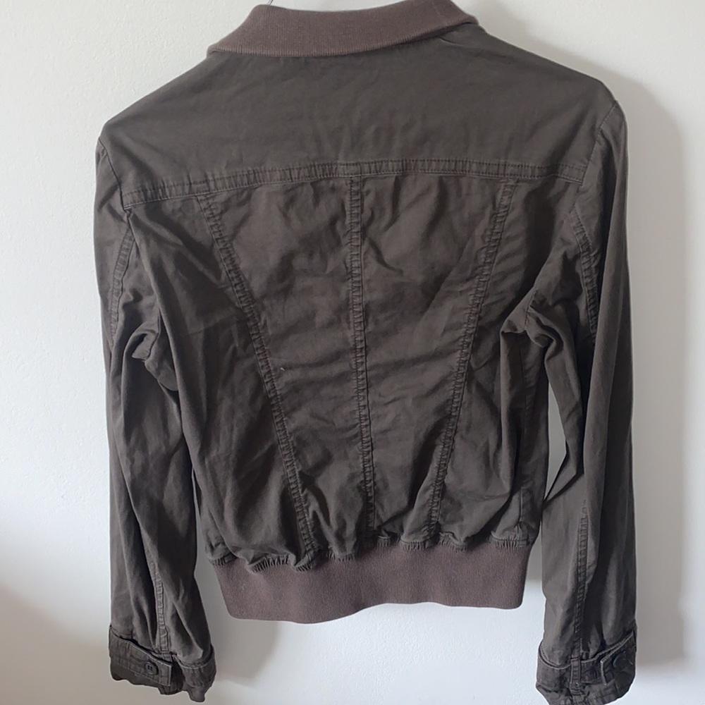 Fall Button Down Bomber Jacket - image 3
